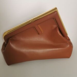 Elegant Brown Fendi Clutch